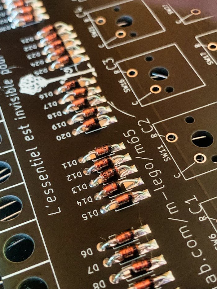 why-choose-us A detailed macro shot of a circuit board showcasing resistors and technical text.